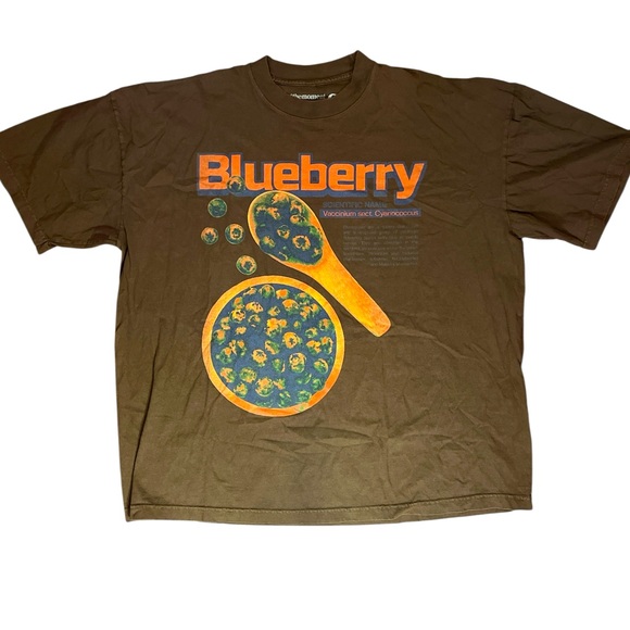 Atthemoment - brown crewneck blueberry T shirt - Picture 1 of 8